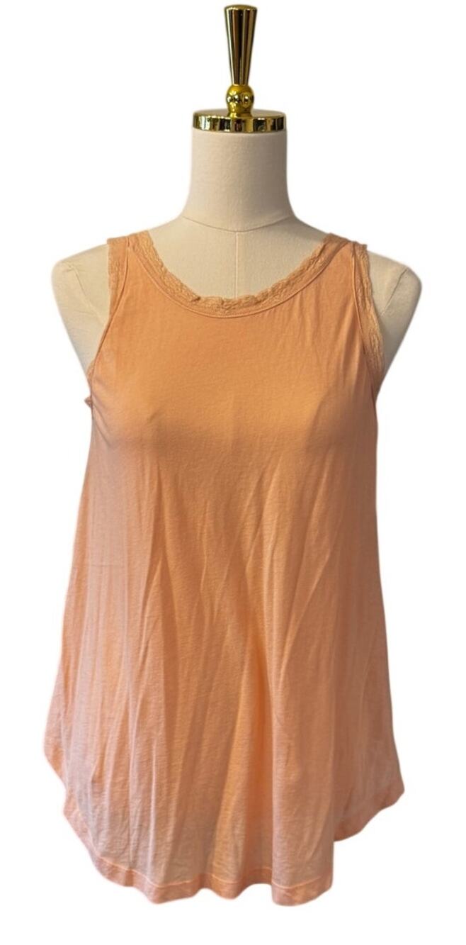 The Great Sleep Lace Slouch Sleep Tank Size 1 Rose Dust Cotton NWT